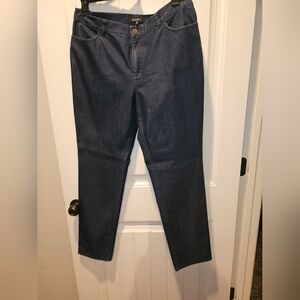 Lafayette 148 New York Indigo Straight Leg Jeans Sz 14